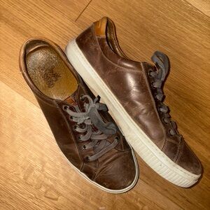 Men's Brown Leather Sneakers